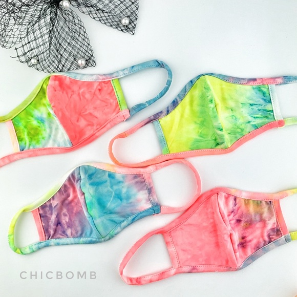 CHICBOMB Other - 2 TIE DYE FACE MASKS -  KIDS